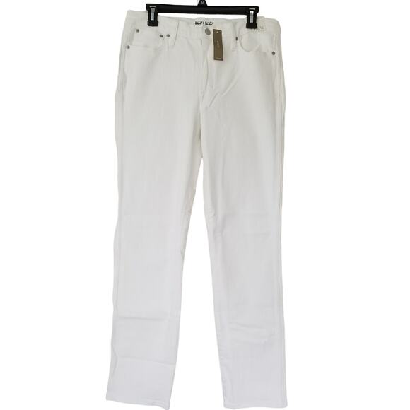 J. Crew Tall 9" Vintage Slim Straight Jeans‎ Size 30T White NWT $128 BQ306 - Picture 1 of 7